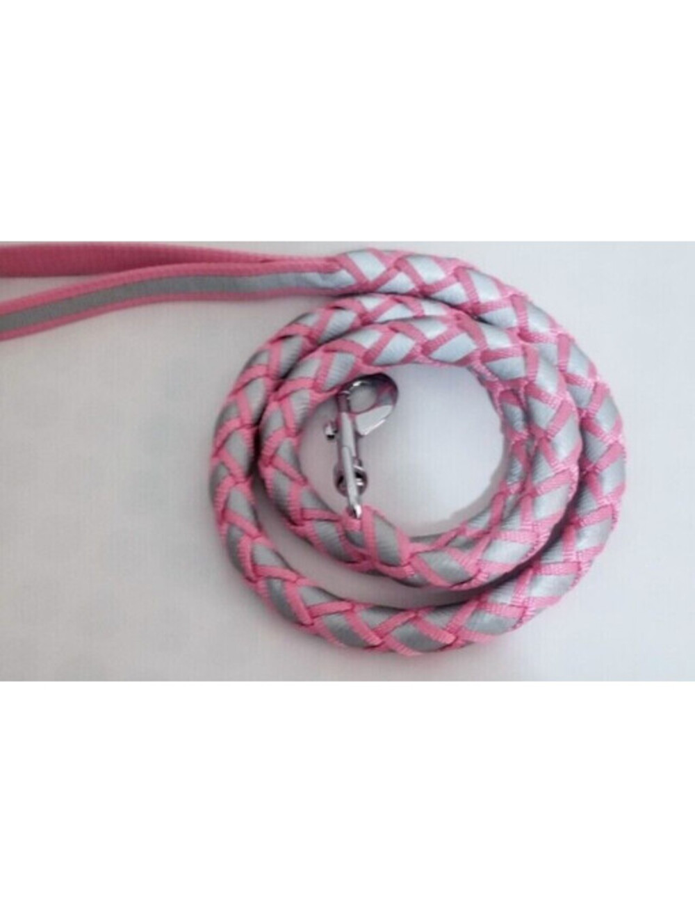 PINK REFLECTIVE SAFETY DOG PET LEASH 3FT